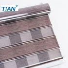 Home window decorative double layers fabric day night roller