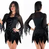 Halloween Costumes Women Fantasy Cosplay Party Fancy Dress Adult Black Angel Costume with Angel Wings