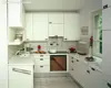 modern kitchen cabinets cherry color compact kitchen design