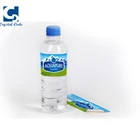 Private exactly shaped custom water bottle label