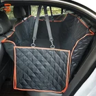 600D Oxford Waterproof Pet Hammock Rear Car Seat Cover Dog Seat Covers with Pocket
