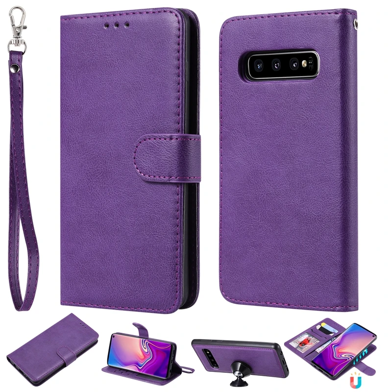 2 in 1 Solid PU leather case for Samsung Galaxy S10 
2 in 1 Solid PU leather case for Samsung Galaxy S10