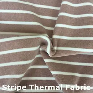 stripe thermal fabric