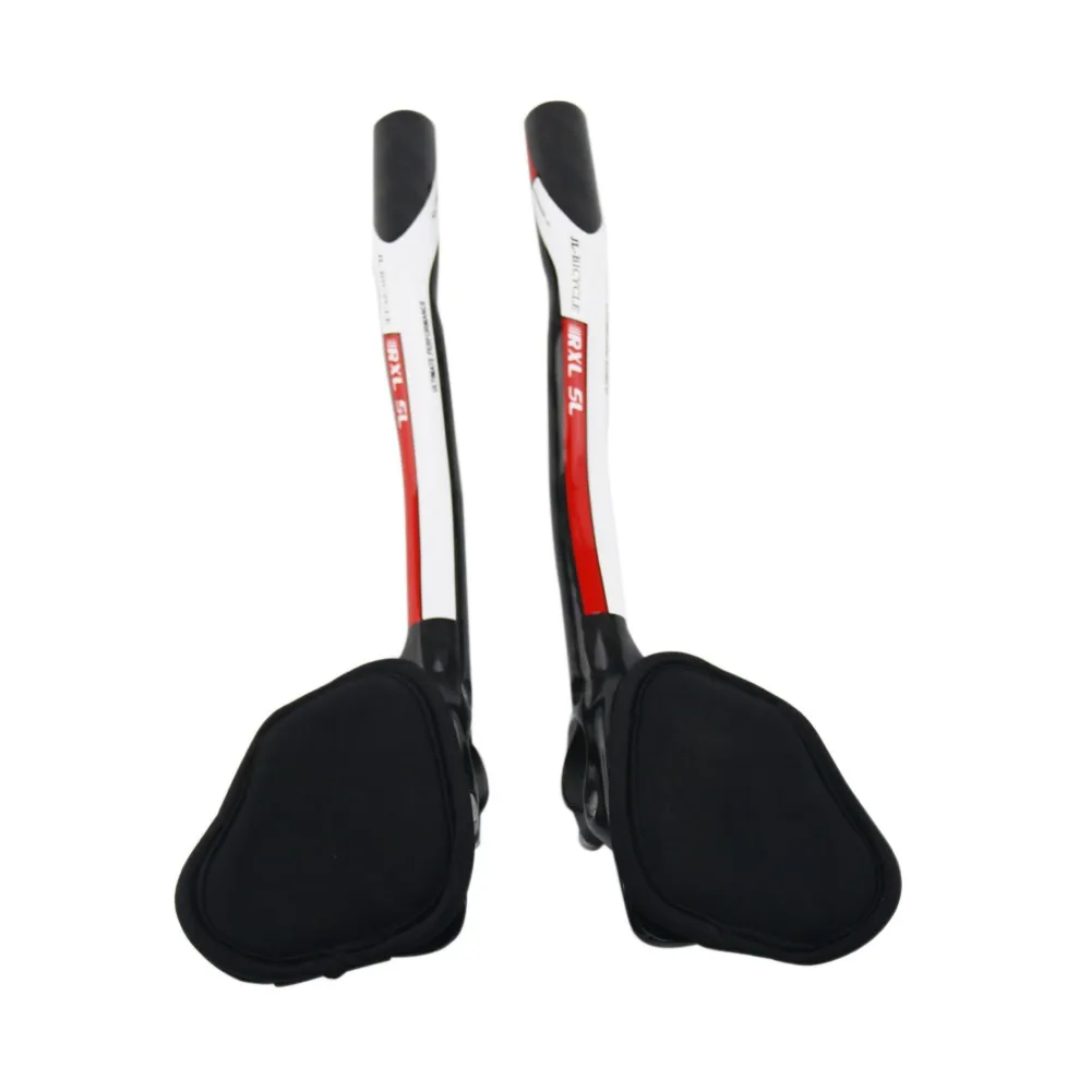RXL SL Bicycle Carbon aero Bars TT Bar Ends Bicycle Handlebars Extenders Bicycle 3K Matte Gray 340mm Triathlon Bicycle Extender (11)