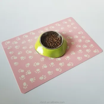 cute dog food mat