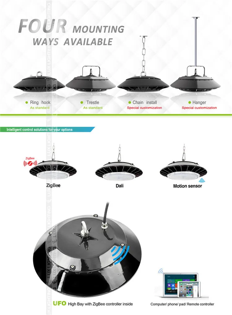 smart control 200W led UFO wifi control zigbee control highbay lighting - ANKUX.COM
