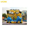 Minion inflatable playground inflatable jumping bouncy castle for kids