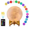 2019 Hot selling 3D Led Moon Lamp Night Light Touch Switch Double Color Moon Lamp