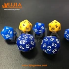 Custom 20 sided playing dice with granite color