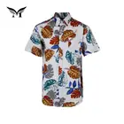 Made in China summer 100% cotton colorful printed floral shirts for men stylish