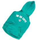 xxs green sport autumn pet hoody clothes dog coats