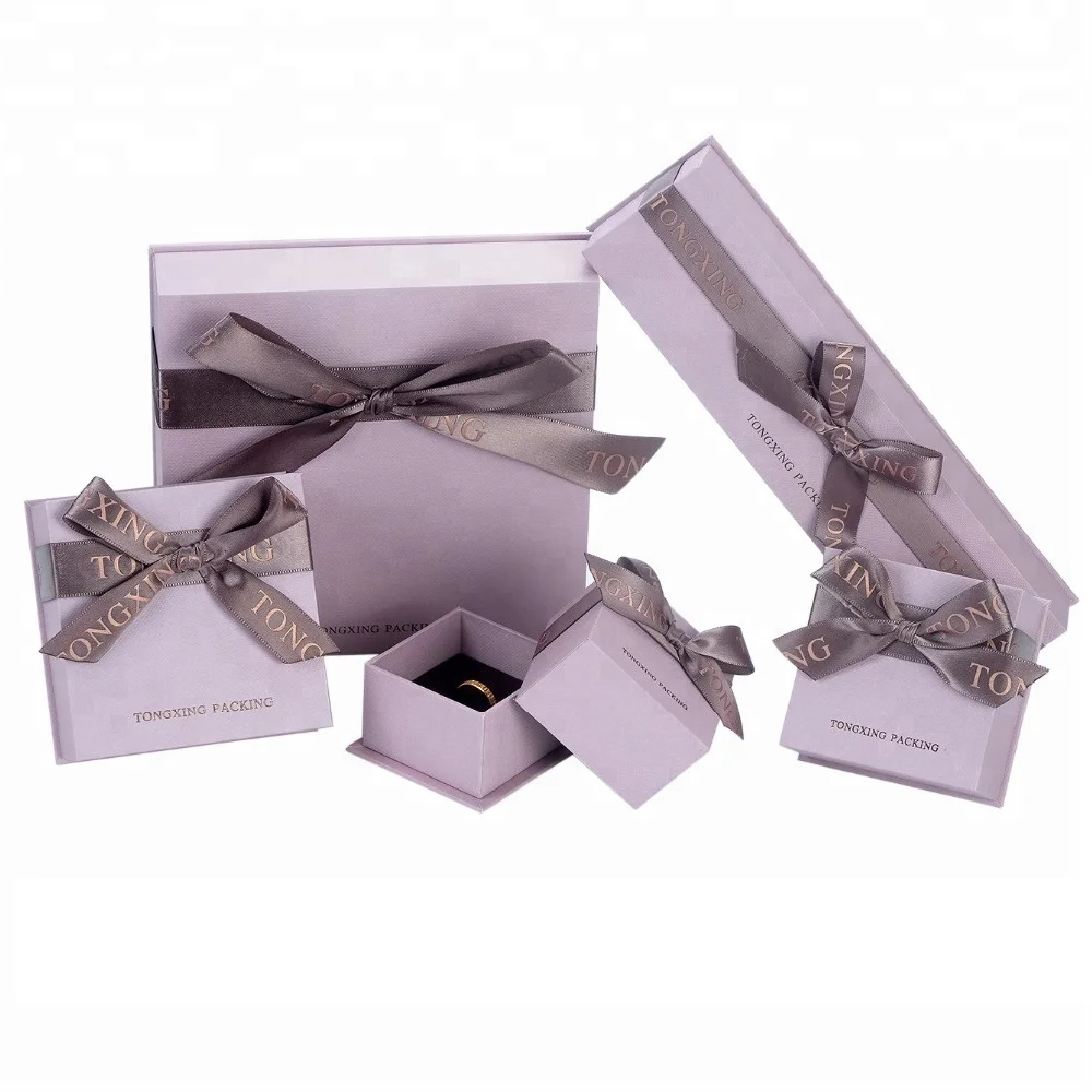 logo printed luxury wholesale christmas gift paper jewelry box