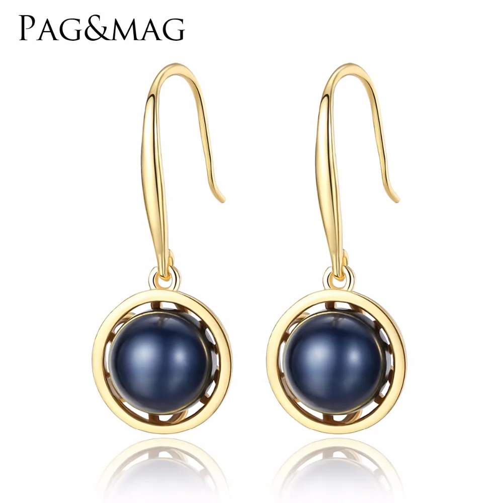 PAG&MAG Wholesale Simple Fashion Black Natural Pearl With S925 Silver Circle Hook Stud Earring For Women Wearing Daily-life
PAG&MAG Wholesale Simple Fashion Black Natural Pearl With S925 Silver Circle Hook Stud Earring For Women Wearing Daily-life