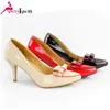 China wholesale ladies fashion bow shoes women party dress high heels footwear