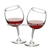 Tipsy Bent Crooked Conversation Piece Wine Glasses Drink Beverage Bar Home Decor Wine Glass Sippy Cup