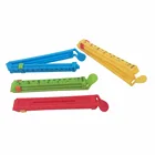QM practical good quality 12cm plastic food bag sealing clip with date