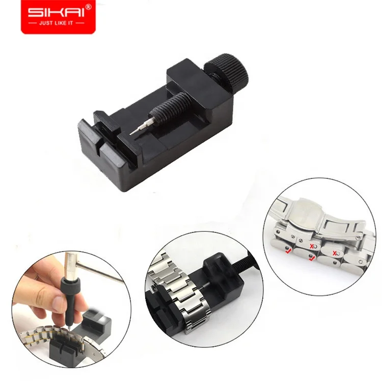 SIKAI Wholesale stainless steel band repair tool watch band strap link pin remover watch tools for wooden watch
SIKAI Wholesale stainless steel band repair tool watch band strap link pin remover watch tools for wooden watch