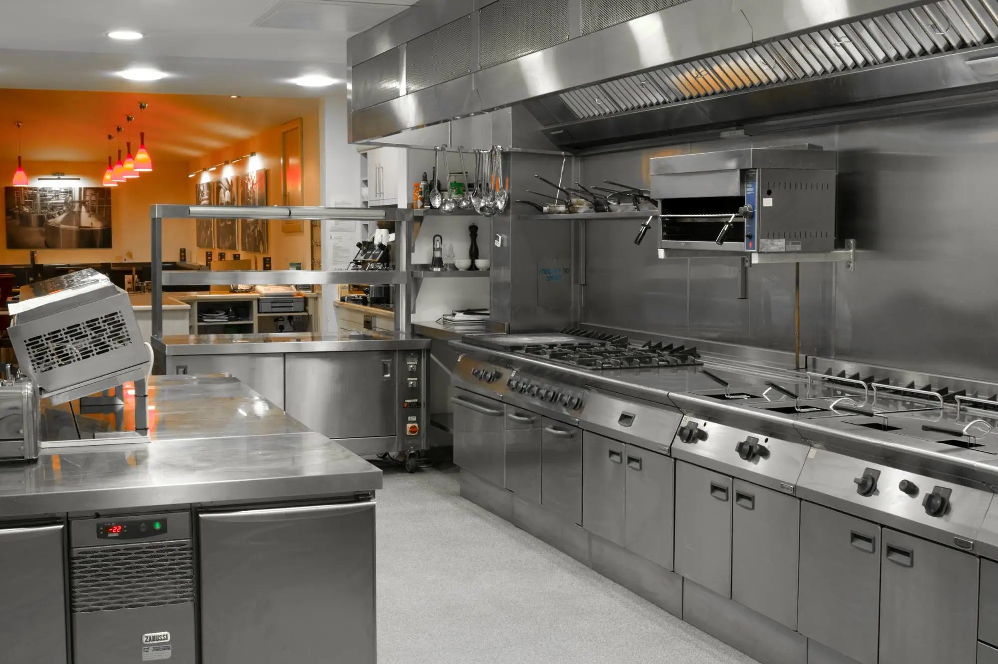 Whole set of commercial layout design hotel kitchen equipment for