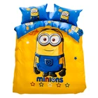 Designers Cartoon Minions Kids Wholesale Cotton Printed Sheet Girls Boys Children Fashion Comforter Bedding Sets