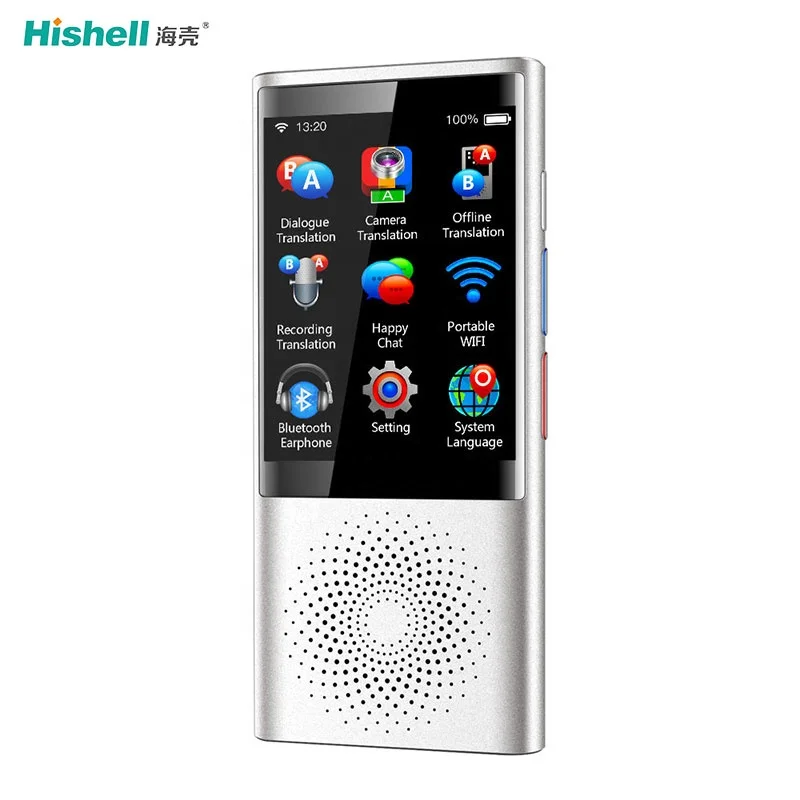 HT101 Portable Pocket Speech Translator Real Time Smart Voice Translator for Business, Black/silver/white /blue
HT101 Portable Pocket Speech Translator Real Time Smart Voice Translator for Business, Black/silver/white /blue
