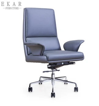 Revolving Executive Blue Leather Office Chair Price View Office