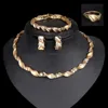 Fashion 18k Gold Jewellery Dubai Turkey Wholesale Choker Jewelry Set