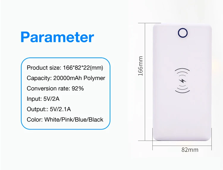 2019 Trending Products Battery Wireless Charger 20000mAh - ANKUX.COM
