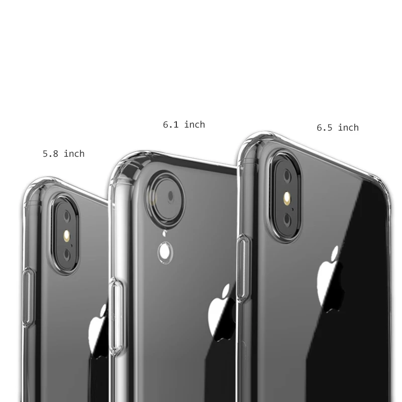Ultra thin 6.1 inch tpu material case for iphone xr mobile accessories 6.5 inch case phone cover for iphone xs max, Transparent
Ultra thin 6.1 inch tpu material case for iphone xr mobile accessories 6.5 inch case phone cover for iphone xs max, Transparent