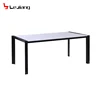 modern solid metal tube antique french style dining table made in china
