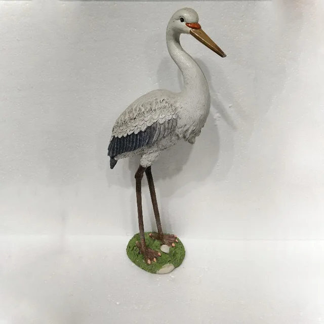 white crane ornaments