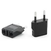 USA To Euro Travel Adaptor Mini High Quality AC Power Plug Universal Plug EU 2 Round Pin Plug