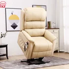 JKY Furniture Fabric Leather Medical Two Motors Electric Power Lift Riser Recliner Living Room Home Theater Sofa Chair