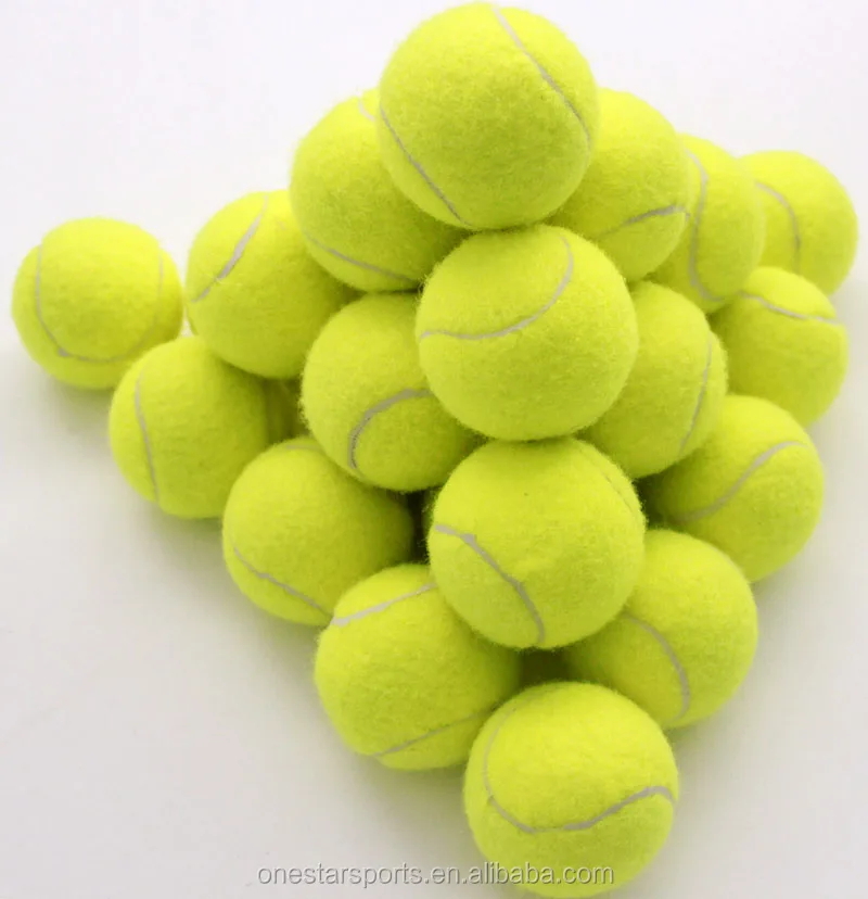 standard ITF tennis ball for training,cheap personalized tennis balls with yellow wool