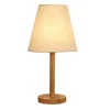 Cheap Price Bedroom Night Lamp Fancy Desk Light Wooden Base Mushroom Table Lamp