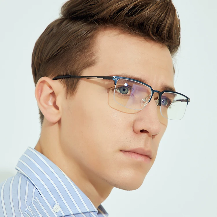 DHK6096 Aluminum Frame blue light blocking Amber color lens optical eyeglasses glasses frames, Custom colors
DHK6096 Aluminum Frame blue light blocking Amber color lens optical eyeglasses glasses frames, Custom colors