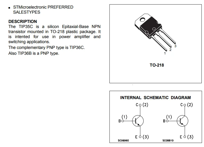 tip35c silicon pnp power transistor gtx