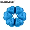 Best Selling Products 6 Cavity Silicone Human Heart Cake Mold