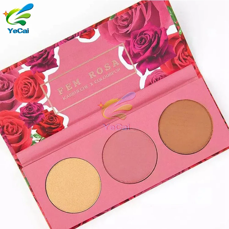 2017 Fashion empty makeup eyeshadow palette, free sample low moq eyeshadow palette