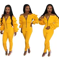 New Design Pleated Long Sleeve Sexy Mujer Bodycon Rompers Clothing Plus Size One Piece Jumpsuits Women 2019
New Design Pleated Long Sleeve Sexy Mujer Bodycon Rompers Clothing Plus Size One Piece Jumpsuits Women 2019
