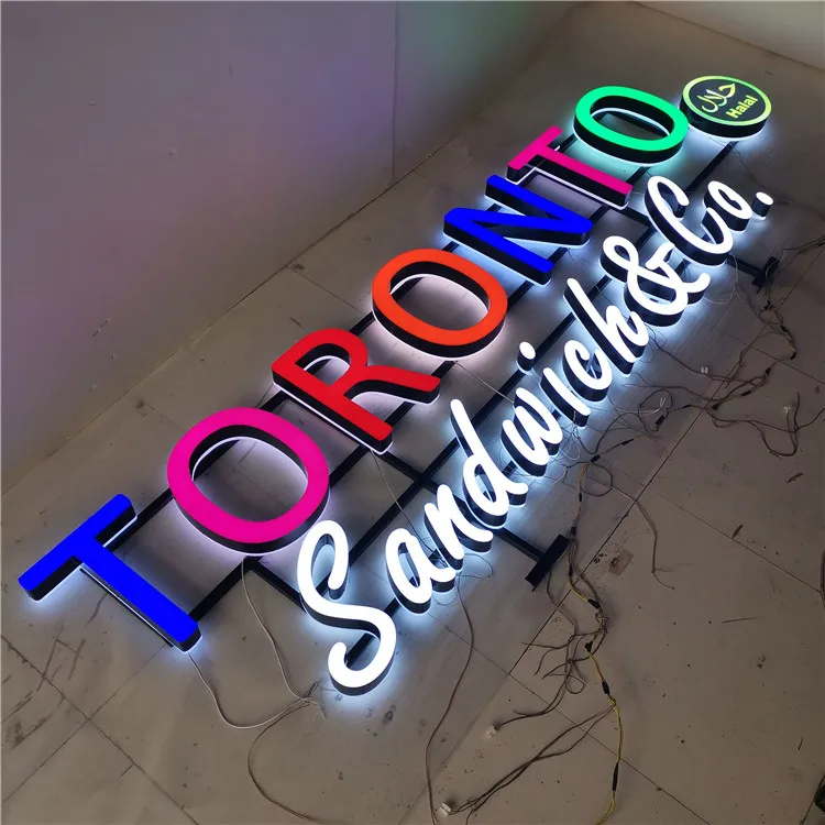 Rimless Led Channel Letters Epoxy Resin Material Letter Sign Buy