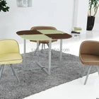 Modern design tempered Glass dining table with Chairs/(1+4)