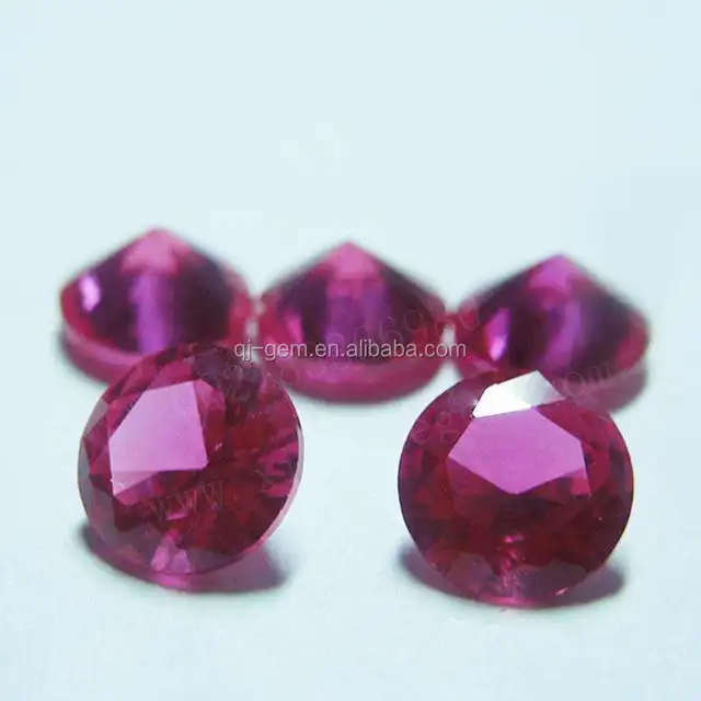 small size loose gemstones 5# corundum ruby stone