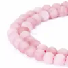 Hot Selling Matte Round Rose Quartz Gemstone Loose Beads bulk rose quartz pink quartz