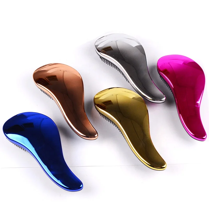 China BSCI Factory Custom UV Electroplating Professional Detangler Hair Brush, Customized color
China BSCI Factory Custom UV Electroplating Professional Detangler Hair Brush, Customized color