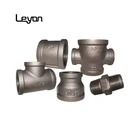durable and cheap black malleable iron elbow and tee pipe fitting ce water filter pipe fittings