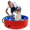 PVC Pet Swimming Pool Portable Foldable Pool Dogs Cats Bathing Tub Bathtub Wash Tub Water Pond Pool & Kiddie Pools for Kids