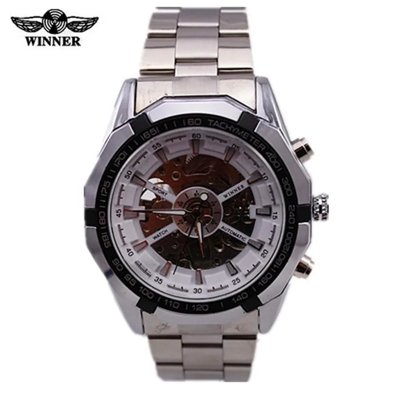 WINNER Brand 2019 Luxury Sport men Automatic skeleton mechanical silver military watches men full steel stainless band clock hot
WINNER Brand 2019 Luxury Sport men Automatic skeleton mechanical silver military watches men full steel stainless band clock hot
