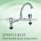 zinc double handle basin mixer,sink mixer.Basin Faucets.basin faucet spouts tap.China wholesale