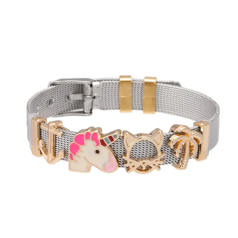 Wholesale Pop Kids Jewelry Bracelet Flexible Belt Buckle Silver Strap Cute Slide Charms Stainless Steel Charm Mesh Bracelet, Picture
Wholesale Pop Kids Jewelry Bracelet Flexible Belt Buckle Silver Strap Cute Slide Charms Stainless Steel Charm Mesh Bracelet, Picture