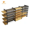 Customized Wooden Supermarket Gondola Display Shelf/Storage Rack For Retail